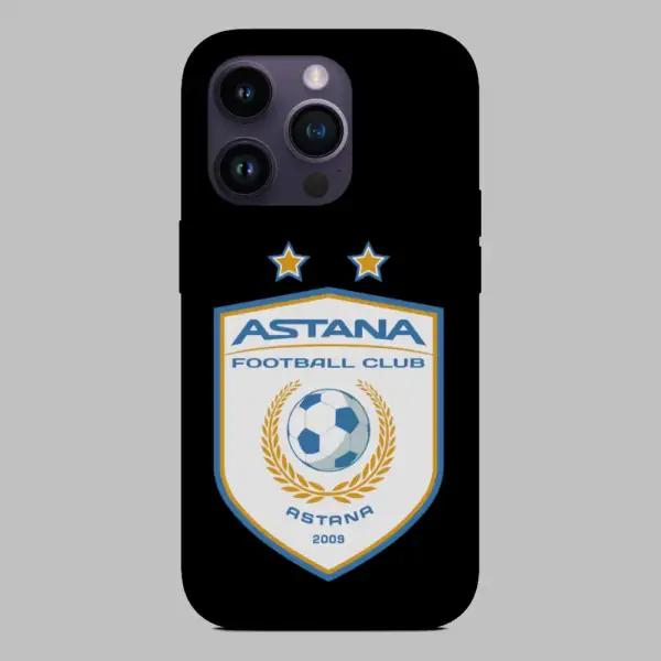 FC Astana Logo iPhone 14 Silicon Phone Case