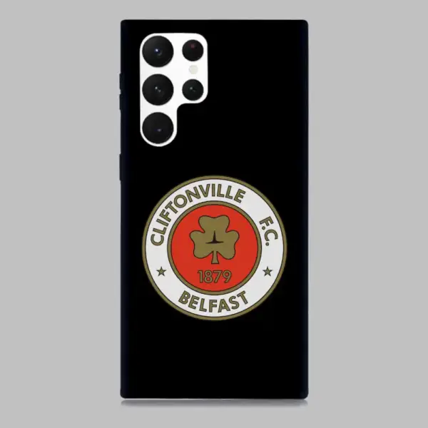 FC Cliftonville Belfast Logo Samsung Galaxy S22 Silicon Phone Case