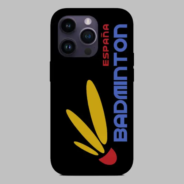 Fesba Federacion Espanola De Badminton Logo iPhone 14 Silicon Phone Case
