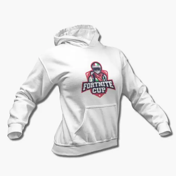 Fortnite Hoodie, Fortnite Cup White Hooded Sweatshirt
