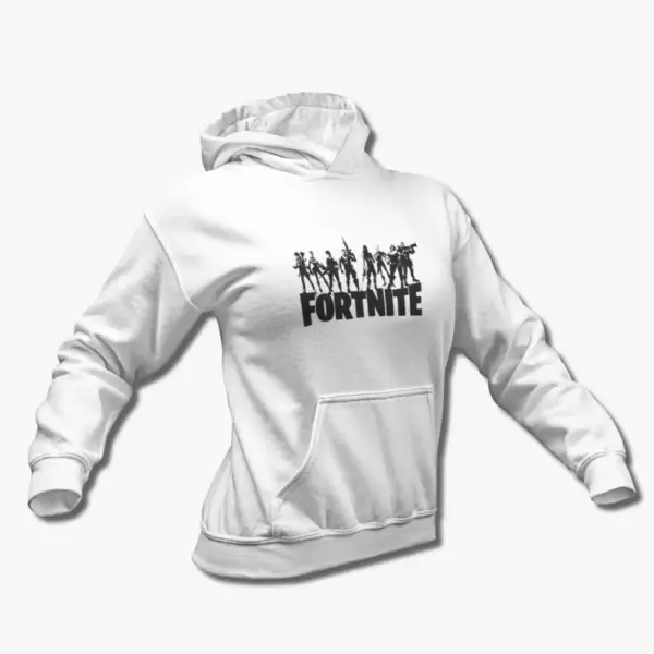 Fortnite Hoodie, Fortnite White Hooded Sweatshirt