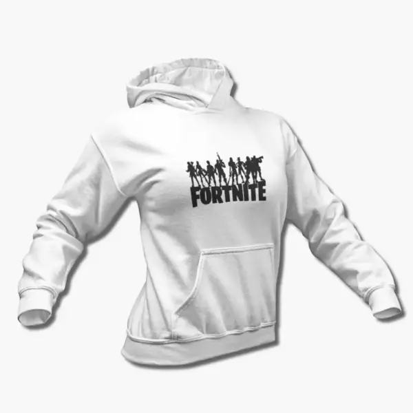 Fortnite Hoodie, Fortnite White Hooded Sweatshirt