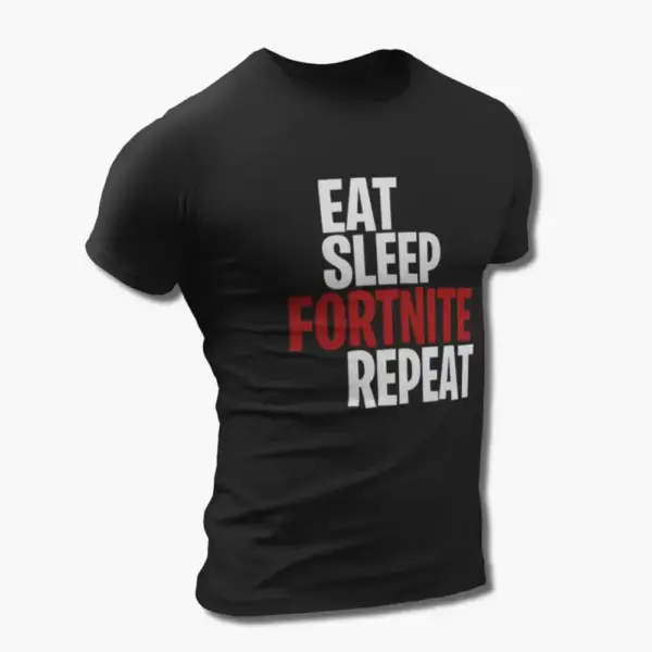 Fortnite T-Shirt, Eat Sleep Fortnite Repeat Tee Shirt