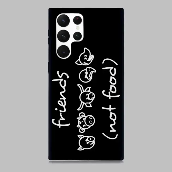 Friends Not Food Vegan Samsung Galaxy S22 Silicon Phone Case