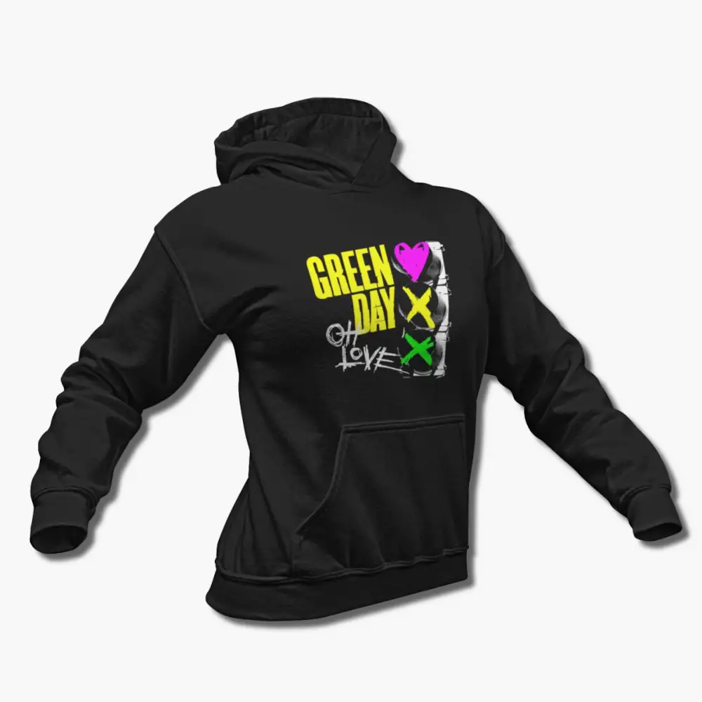 Green Day Hoodie Oh Love Sweatshirt Rock Merch