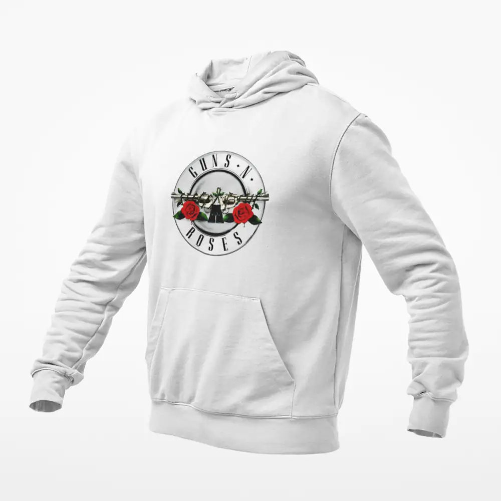 Guns N Roses Hoodie, Guns N Roses White Hoodie