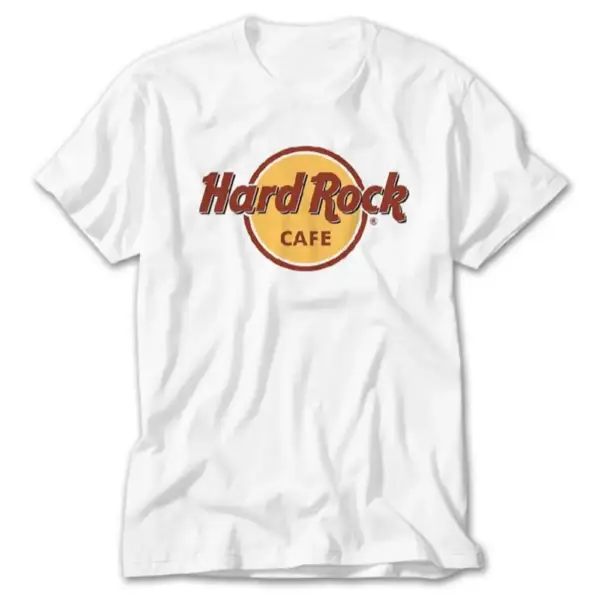 Hard Rock Cafe T-Shirt, Hard Rock Cafe White Tee Shirt