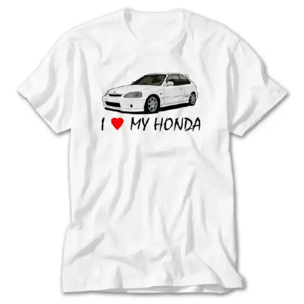 Honda T-Shirt, Honda Civic I Love My Honda Tee Shirt