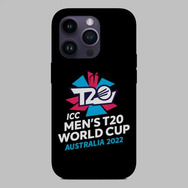 ICC T20 World Cup 2022 Logo iPhone 14 Silicon Phone Case