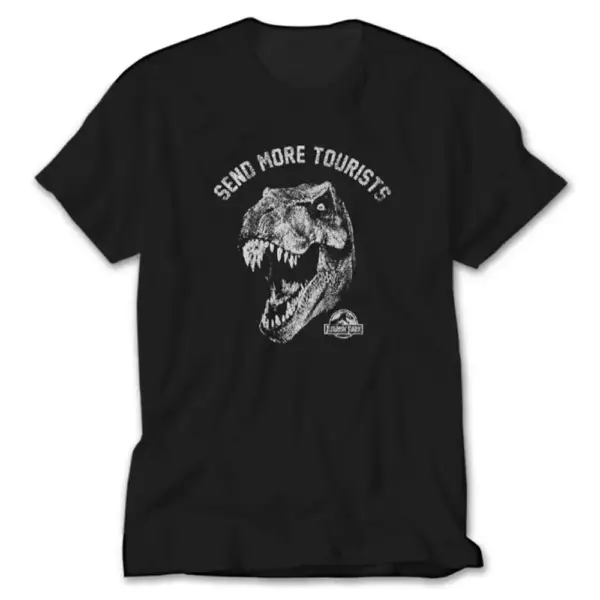 Jurassic Park T-Shirt, Jurassic Park Send More Tourists Tee Shirt