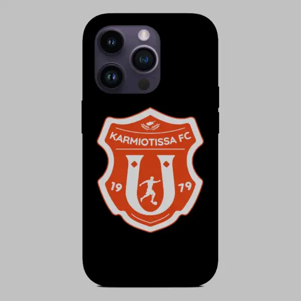 Karmiotissa FC Pano Polemidia Logo iPhone 14 Silicon Phone Case