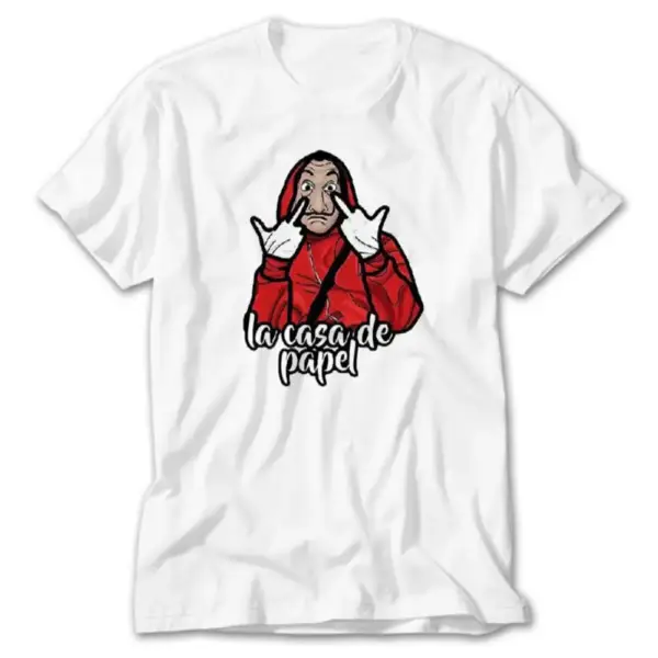La Casa De Papel T-Shirt, La Casa De Papel Finger Tee Shirt