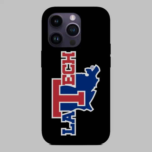 Louisiana Tech Bulldogs Logo iPhone 14 Silicon Phone Case