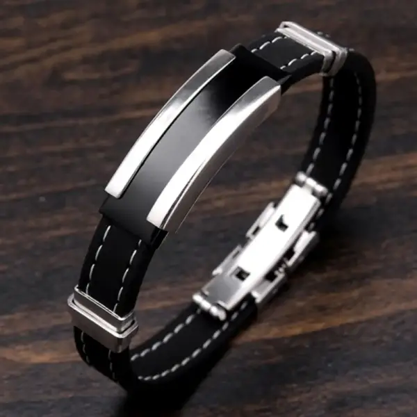 Rubber Stitched Bracelet - Image 3