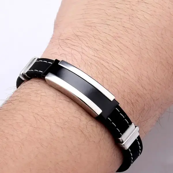 Rubber Stitched Bracelet - Image 4