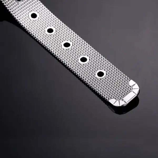 Mesh Steel Bracelet with Belt Shape - Image 5