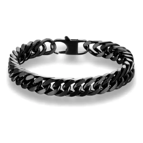 Matte Black Steel Bracelet