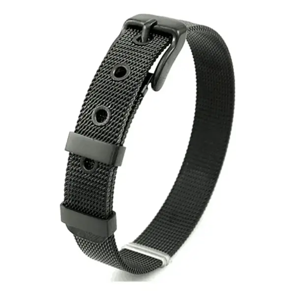 Mesh Steel Bracelet with Belt Shape