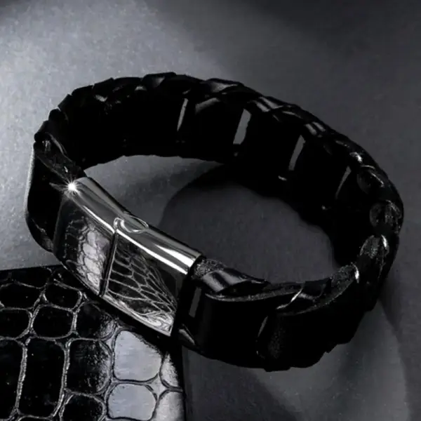 Genuine Leather Bracelet - Image 3