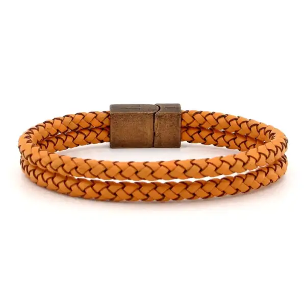 Taba Color Two Row Leather Bracelet