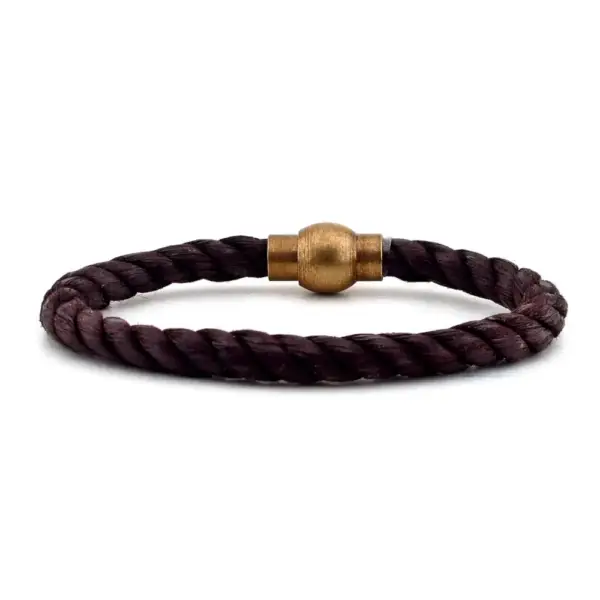 Brown Leather Thick Bracelet