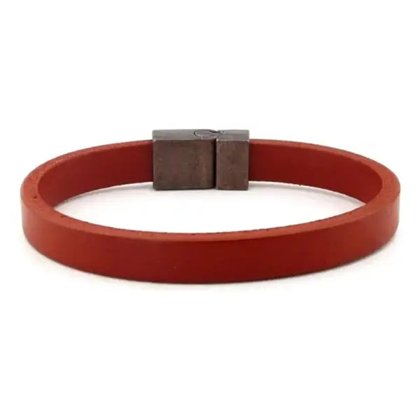 Red Colour Genuine Leather Bracelet