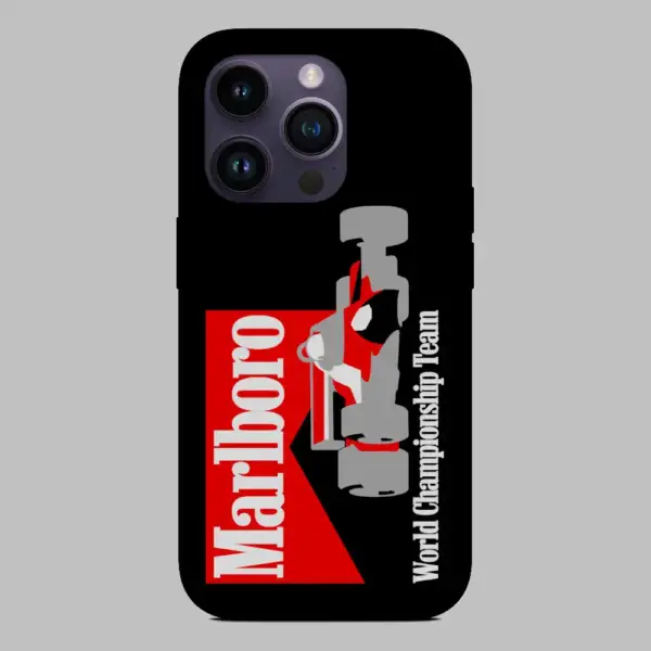 Marlboro World Championship Team Logo iPhone 14 Silicon Phone Case