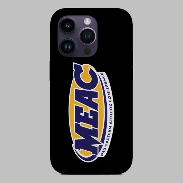 Mid Eastern Athletic Conference Logo iPhone 14 Silicon Phone Case