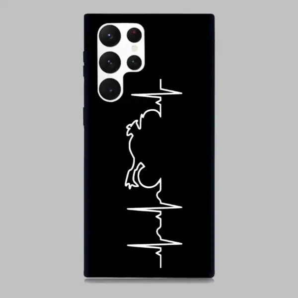 Motorcycle Heartbeat Samsung Galaxy S22 Silicon Phone Case