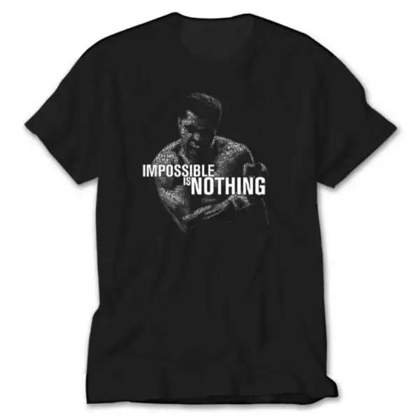 Muhammed Ali T-Shirt, Muhammed Ali Impossible is Nothing Tee Shirt