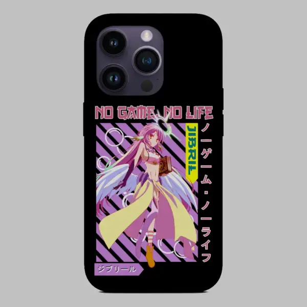 Anime Jibril iPhone 14 Silicone Phone Case
