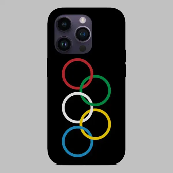 Olympic Logo iPhone 14 Silicon Phone Case