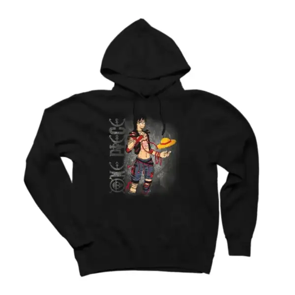 One Piece Luffy Hoodie, One Piece Hooded Sweatshirt
