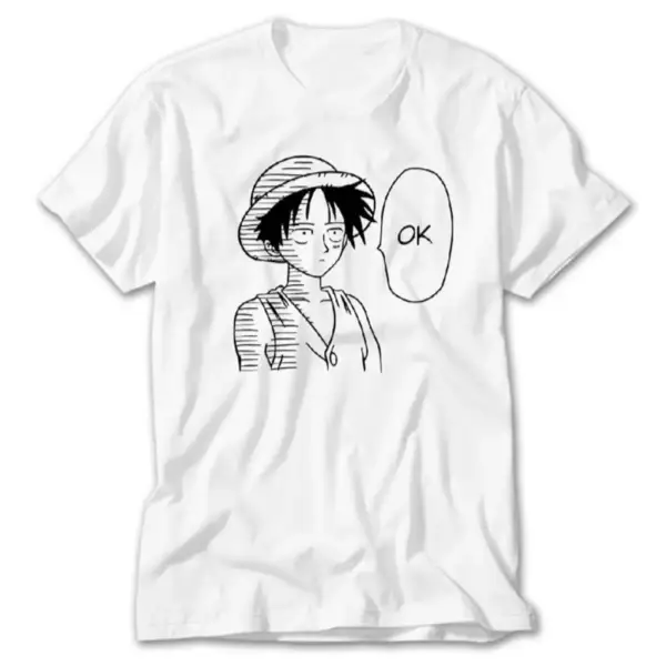 One Piece T-Shirt, One Piece Luffy Ok Tee Shirt