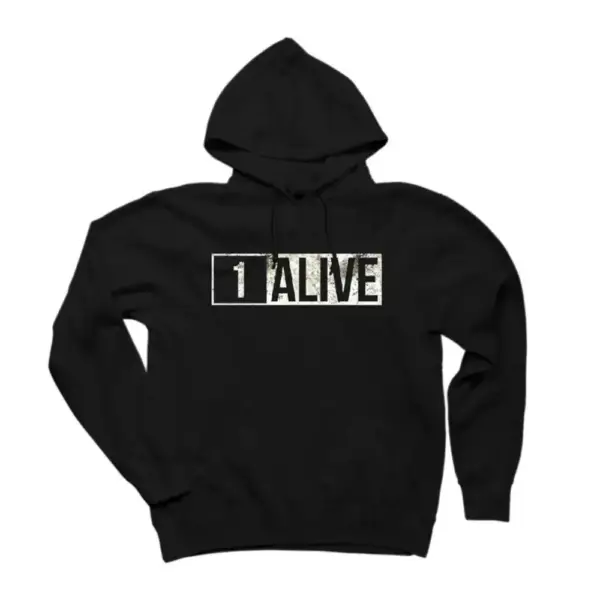 PUBG 1 Alive Hoodie, PUBG 1 Alive Hooded Sweatshirt