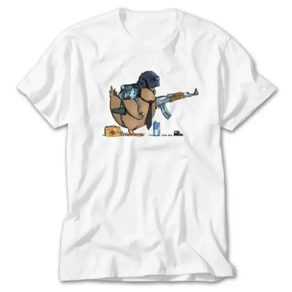 PUBG T-Shirt, PUBG Danger Chicken Tee Shirt