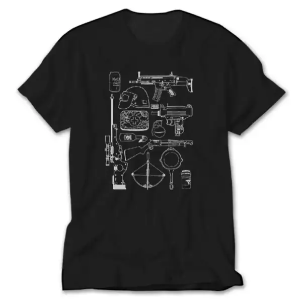 PUBG T-Shirt, PUBG Items Tee Shirt