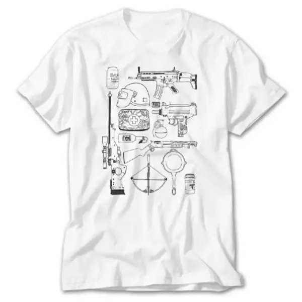 PUBG T-Shirt, PUBG Items Tee Shirt