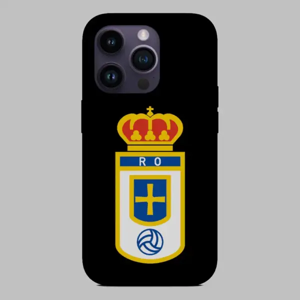 Real Oviedo Logo iPhone 14 Silicon Phone Case