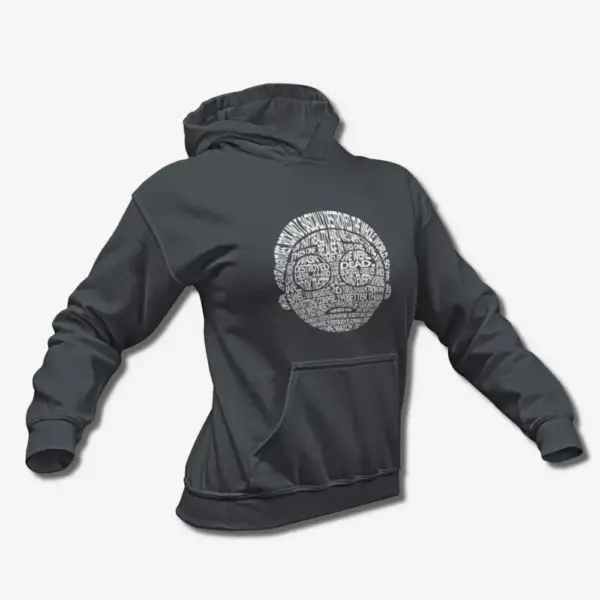 Rick And Morty Hoodie, Rick And Morty Cartoon Artwork Black Hooded Sweatshirt - Image 2