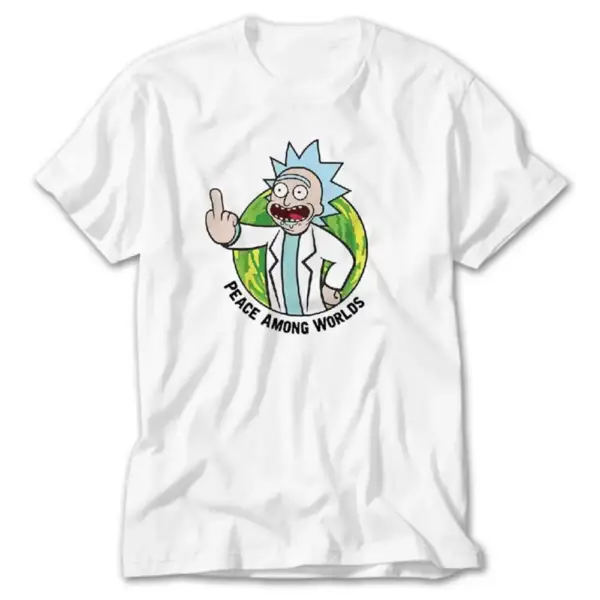 Rick and Morty T-Shirt, Rick and Morty Peace Among Worlds Tee Shirt