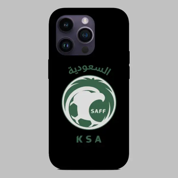 Saudi Arabia National Football Team Logo iPhone 14 Silicon Phone Case