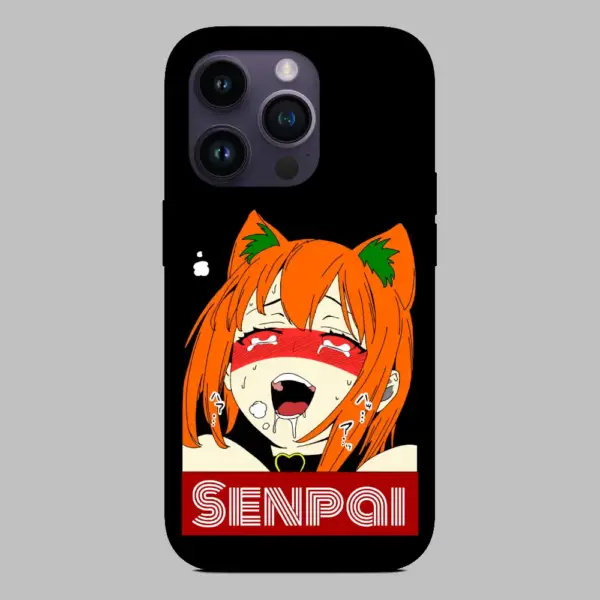 Senpai Manga iPhone 14 Silicon Phone Case