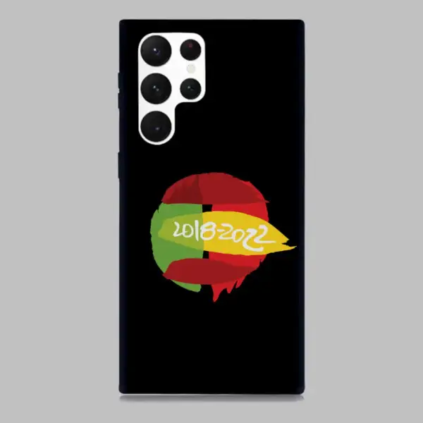 Spain and Portugal Fifa World Cup Logo Samsung Galaxy S22 Silicon Phone Case
