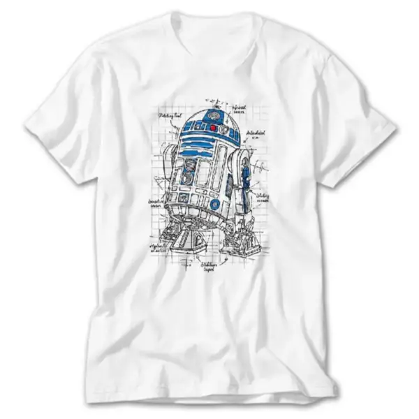 Star Wars T-Shirt, Star Wars R2D2 Drawing Tee Shirt