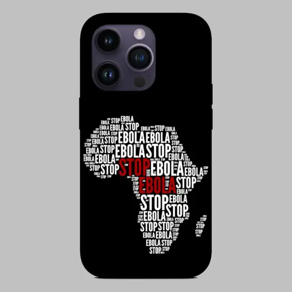 Stop Ebola iPhone 14 Silicon Phone Case