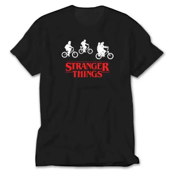 Stranger Things T-Shirt, Stranger Things Bicycle Tee Shirt