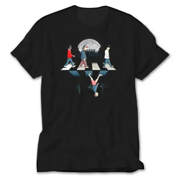 Stranger Things T-Shirt, Stranger Things Team on Road Tee Shirt