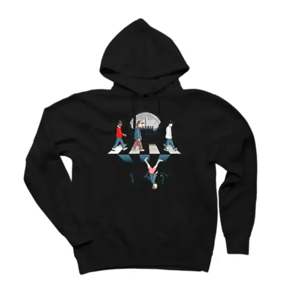 Stranger Things Team on Road Hoodie, Stranger Things Team on Road Hooded Sweatshirt