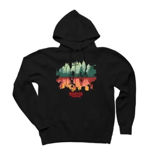 Stranger Things on Forest Hoodie, Stranger Things on Forest Hooded Sweatshirt